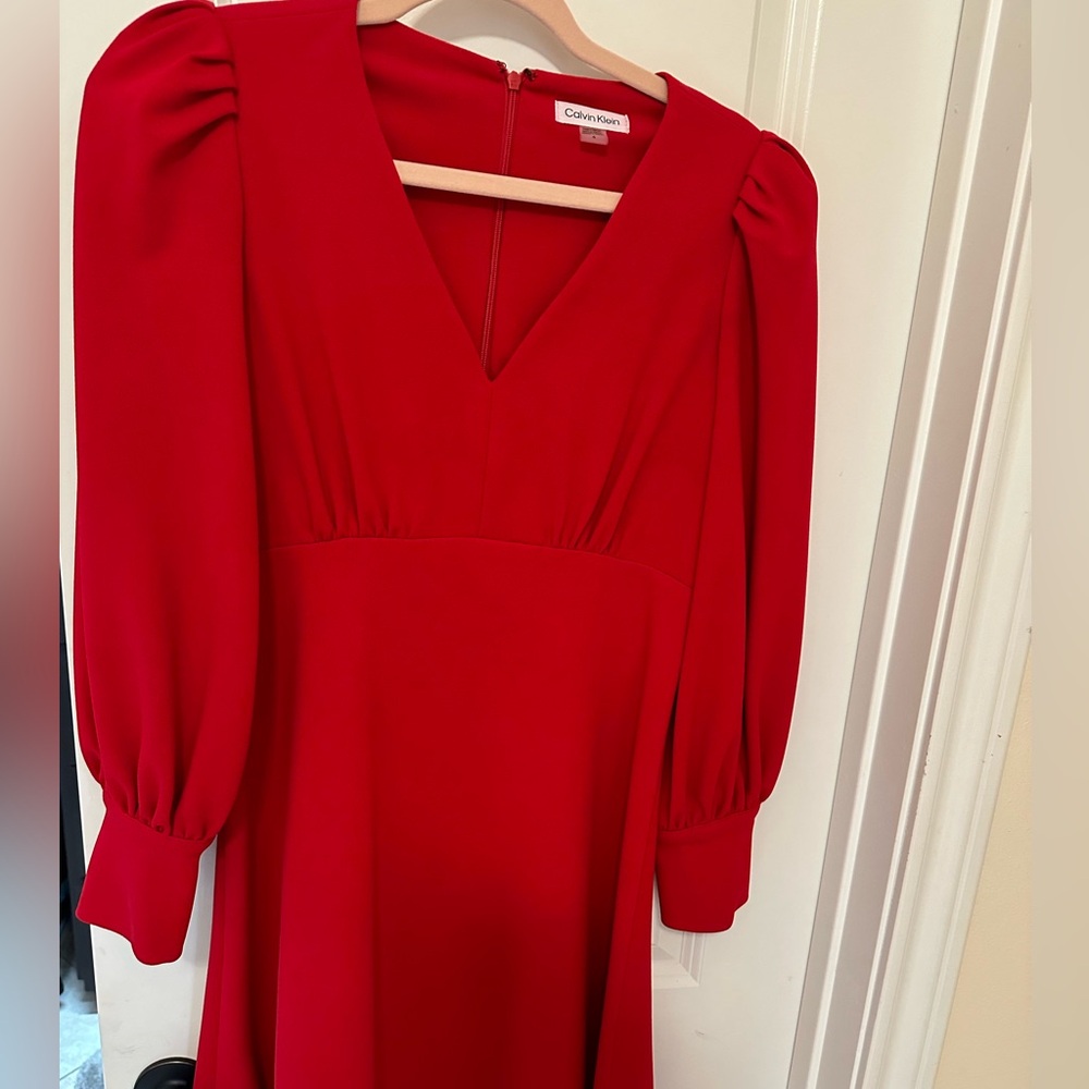 Women Red Sheath Dress